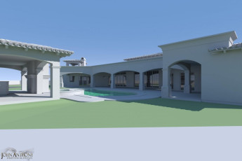 Paradise Valley, Arizona custom home 3D drafting model