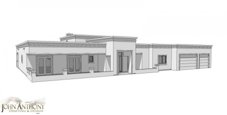 East Phoenix, AZ custom home 3D drafting model
