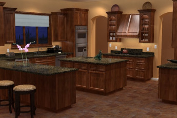 Example of a 3D rendering of the interior of a custom home in Phoenix Arizona