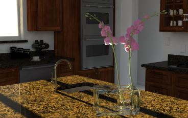 3D renderin of orchids and light in Phoenix AZ