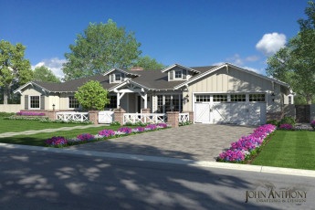 Arcadia Ranch Style Home 3D Render
