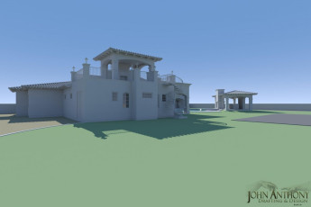 3D Model Mediterranean Style Home