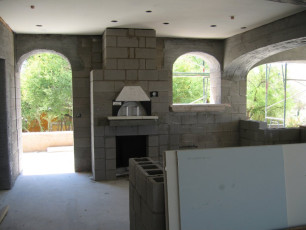 Fountain Hills Arizona Architectural Drafting of Outside Kitchen Pizza Oven