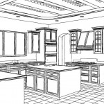 a rendering of a kitchen designed and drafted by John Anthony drafting